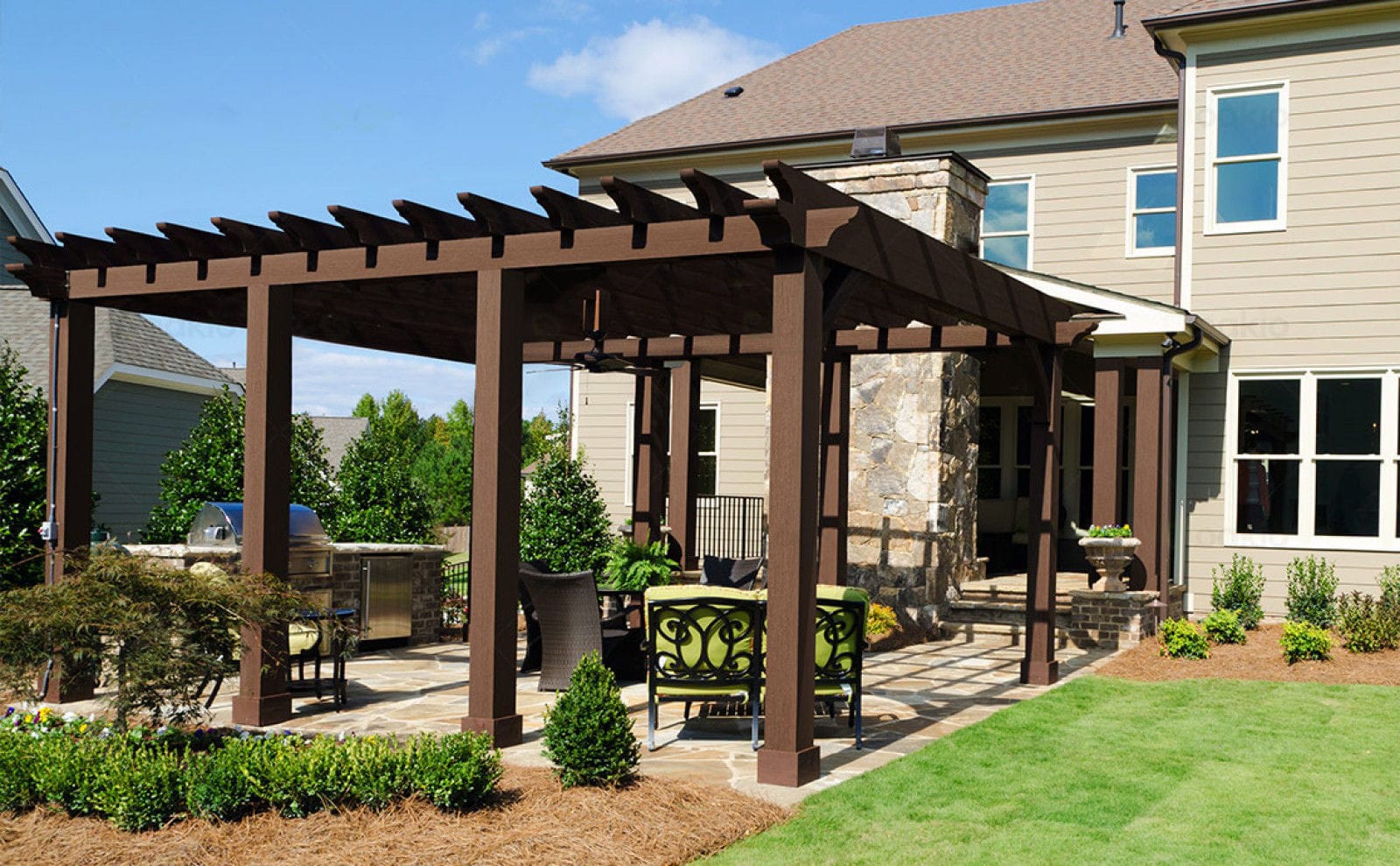 pérgolas en material plástico